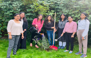 Women Employees of Embassy planted a sapling