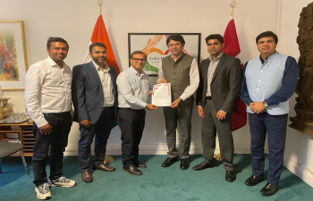 Members of Denmark Gujarati Samaj (DGS) Board met Ambassador Manish Prabhat